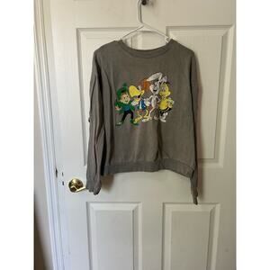General Mills sweatshirt.